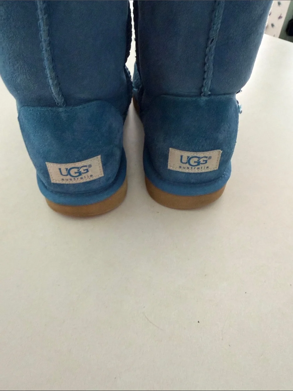 UGG Women's Mid-Calf Boot in Blue Suede